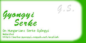 gyongyi serke business card