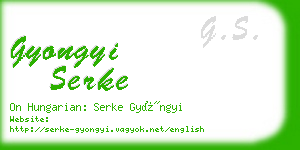 gyongyi serke business card